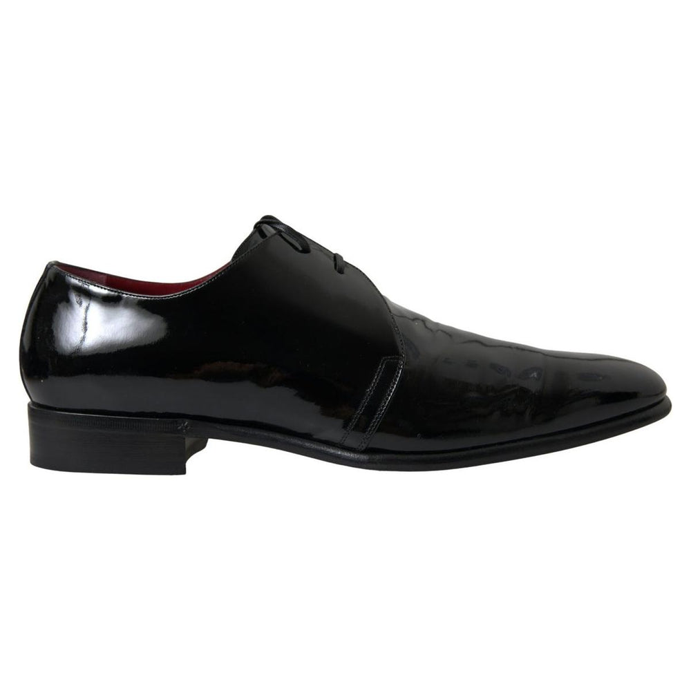 Dolce & Gabbana Black Patent Leather Formal Shoes MV5120-44