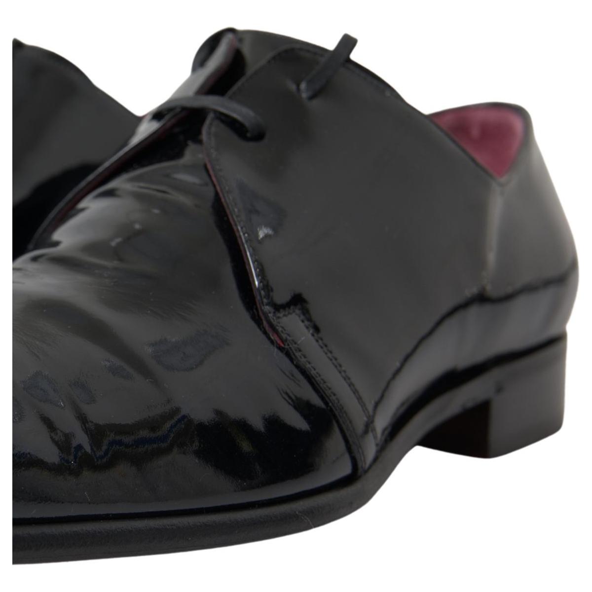 Dolce & Gabbana Black Patent Leather Formal Shoes MV5120-44