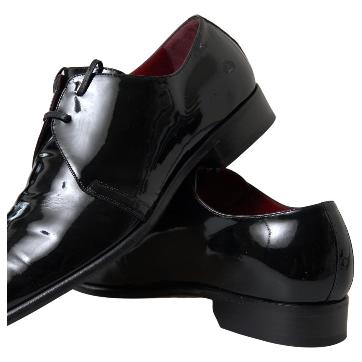 Dolce & Gabbana Black Patent Leather Formal Shoes MV5120-44