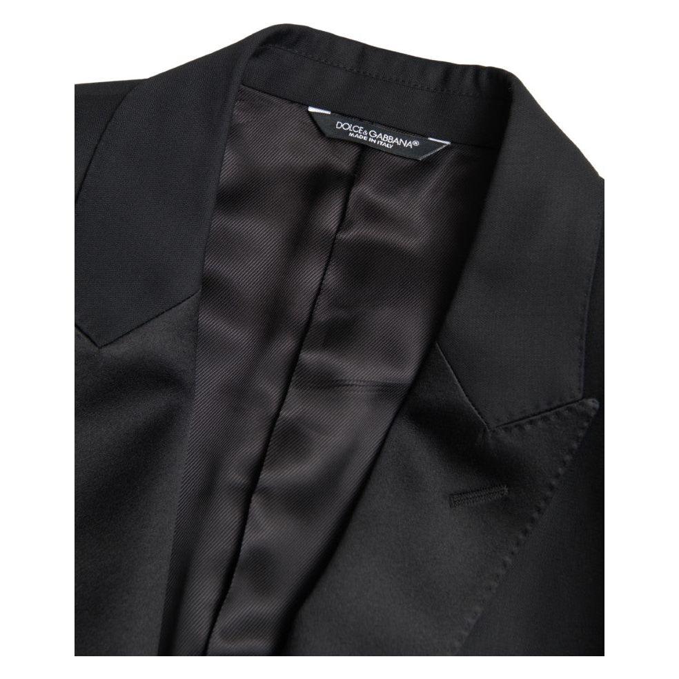 Dolce & Gabbana Black Wool Single Breasted MARTINI Blazer JKT3716-48