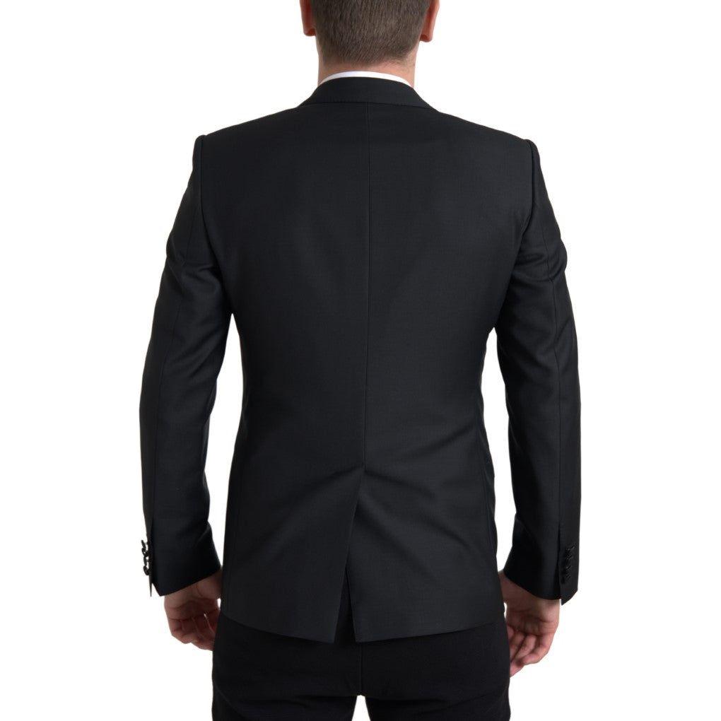 Dolce & Gabbana Black Wool Single Breasted MARTINI Blazer JKT3716-48