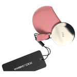 Dolce & Gabbana Pink Calfskin Leather Round Mirror Holder smy101199