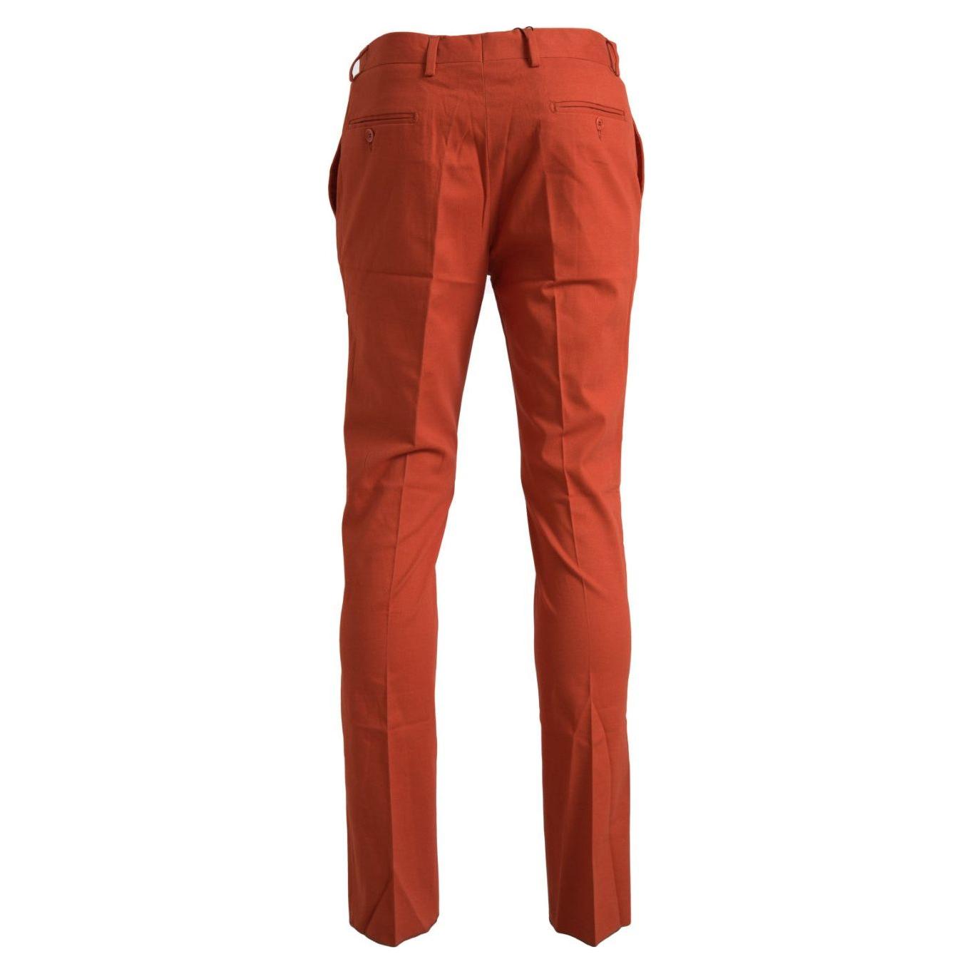 BENCIVENGA Orange Straight Fit Men Formal Trousers Pants PAN71619-46