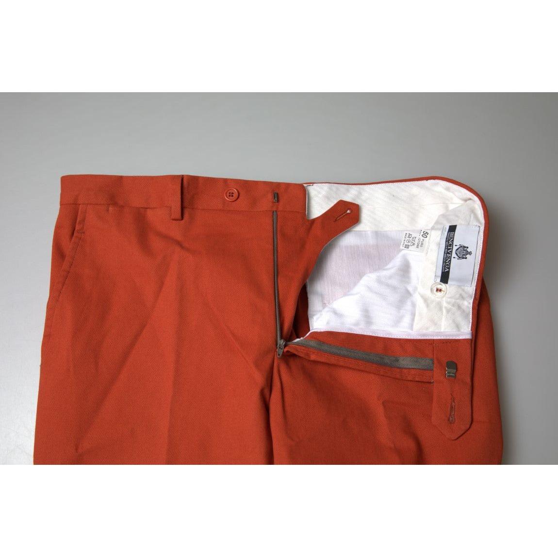 BENCIVENGA Orange Straight Fit Men Formal Trousers Pants PAN71619-46