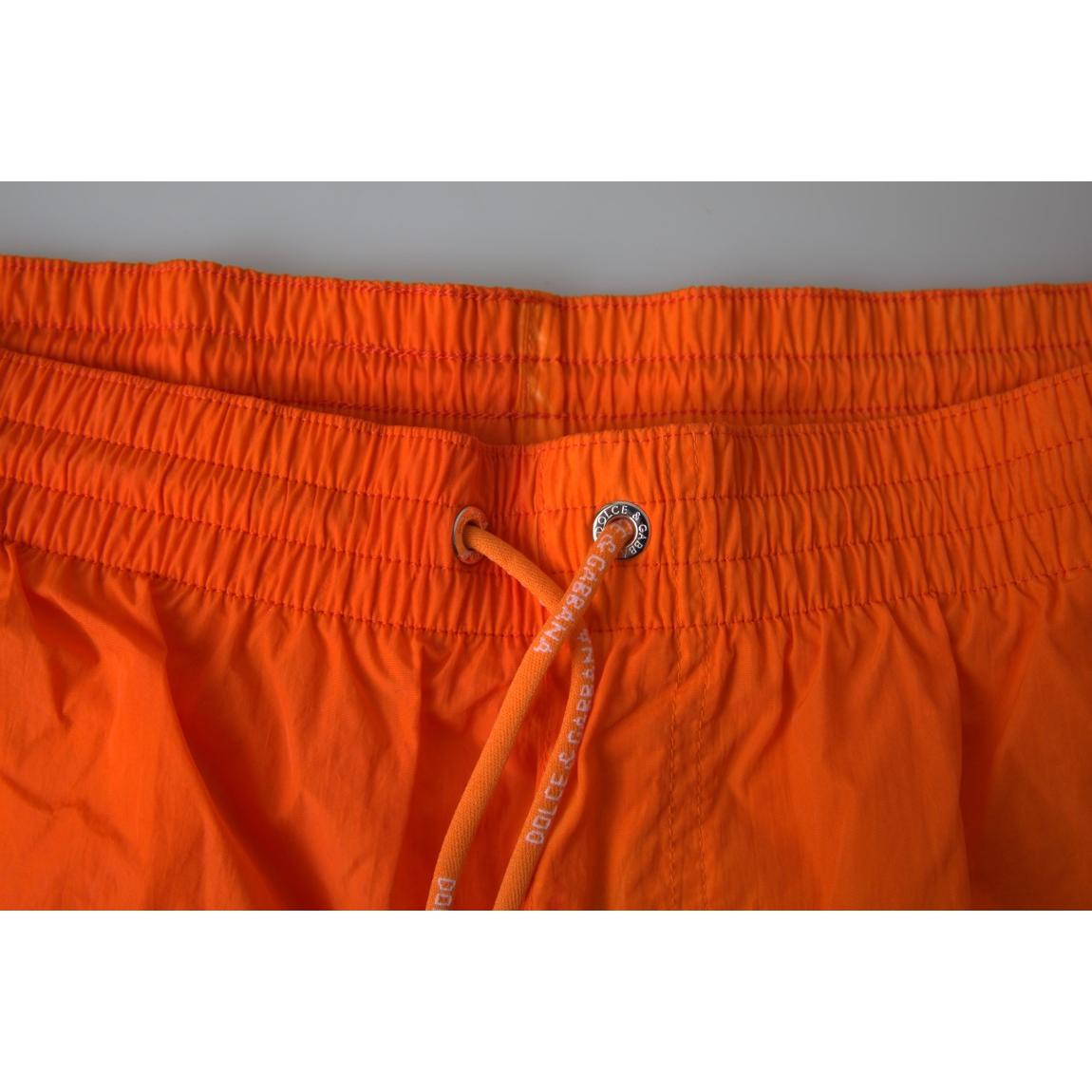 Dolce & Gabbana Orange Blue Gradient Beachwear Swimwear Shorts