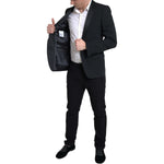 Dolce & Gabbana Black Wool Single Breasted MARTINI Blazer JKT3689-48