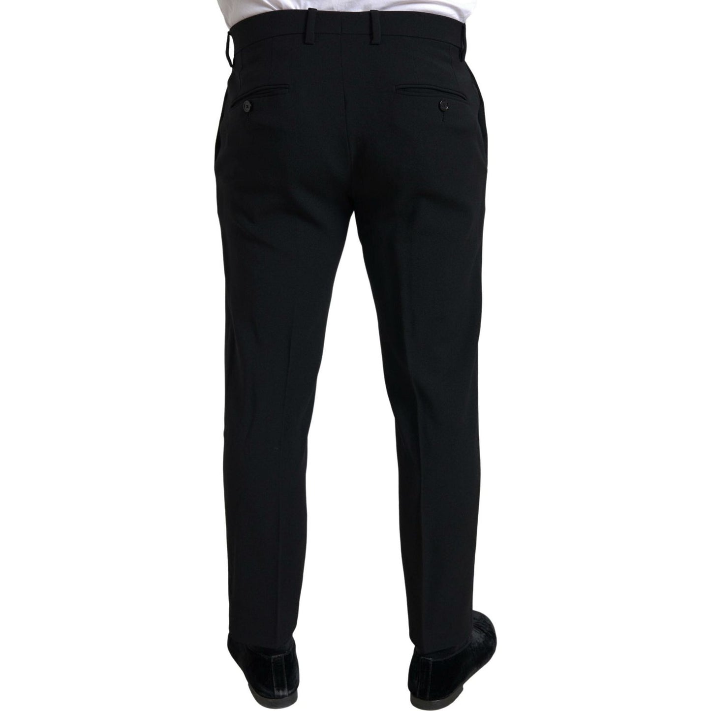 Dolce & Gabbana Black 2 Piece Double Breasted SICILIA Suit KOS2189-52