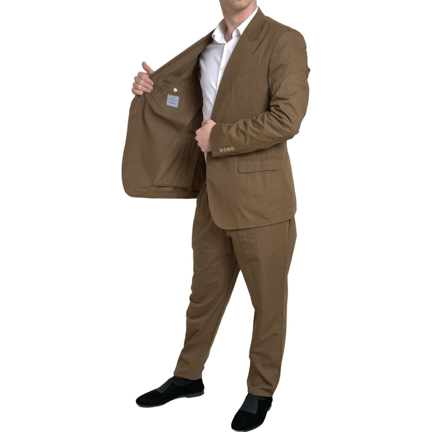 Dolce & Gabbana Brown 2 Piece Single Breasted TAORMINA Suit KOS2202-56