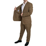 Dolce & Gabbana Brown 2 Piece Single Breasted TAORMINA Suit KOS2202-56