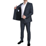 Dolce & Gabbana Blue 2 Piece Double Breasted MARTINI Suit KOS2203-48