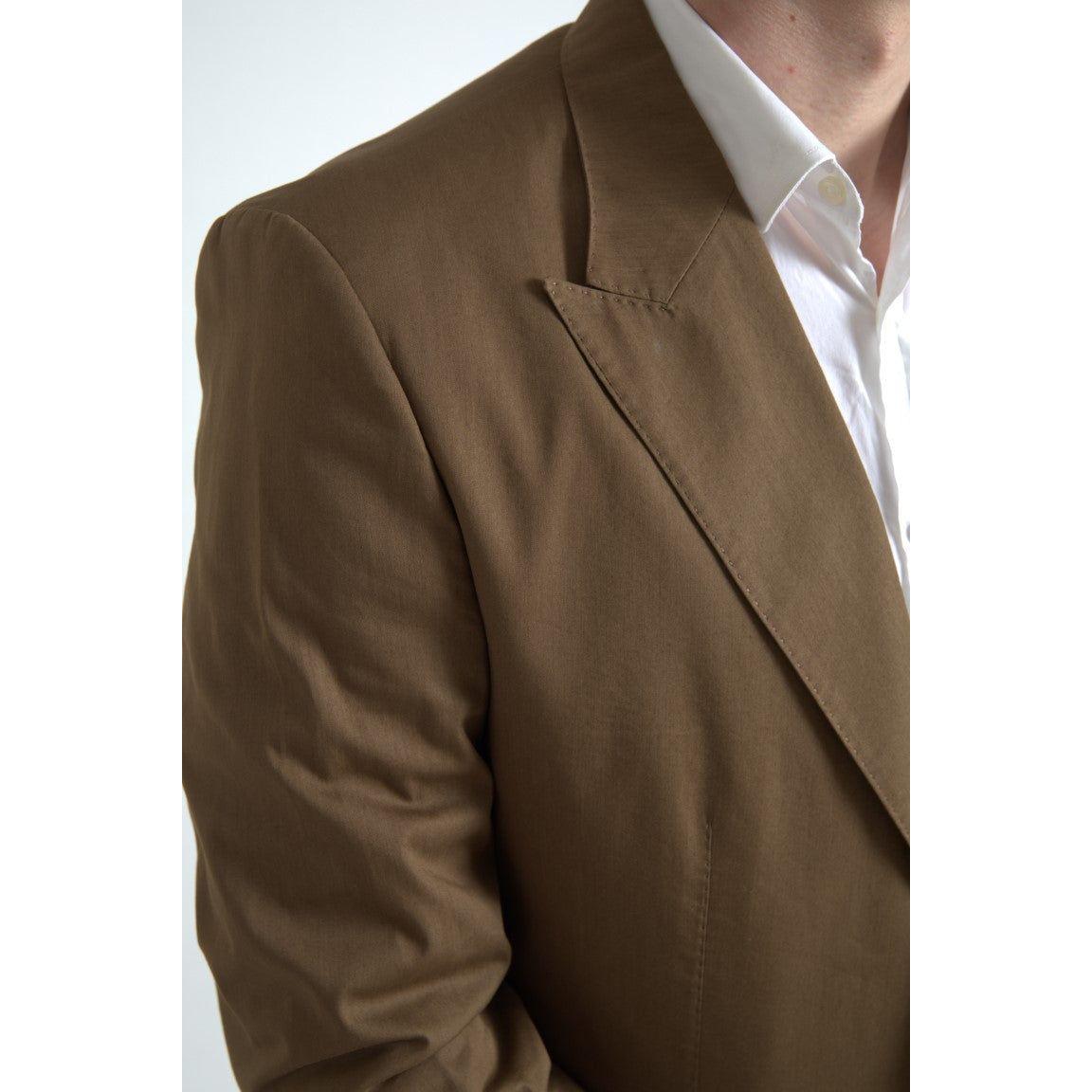 Dolce & Gabbana Brown 2 Piece Single Breasted TAORMINA Suit KOS2202-56