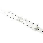 Dolce & Gabbana White Silk Polka Dot Adjustable Neck Men Bow Tie FT3778