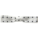 Dolce & Gabbana White Silk Polka Dot Adjustable Neck Men Bow Tie FT3778