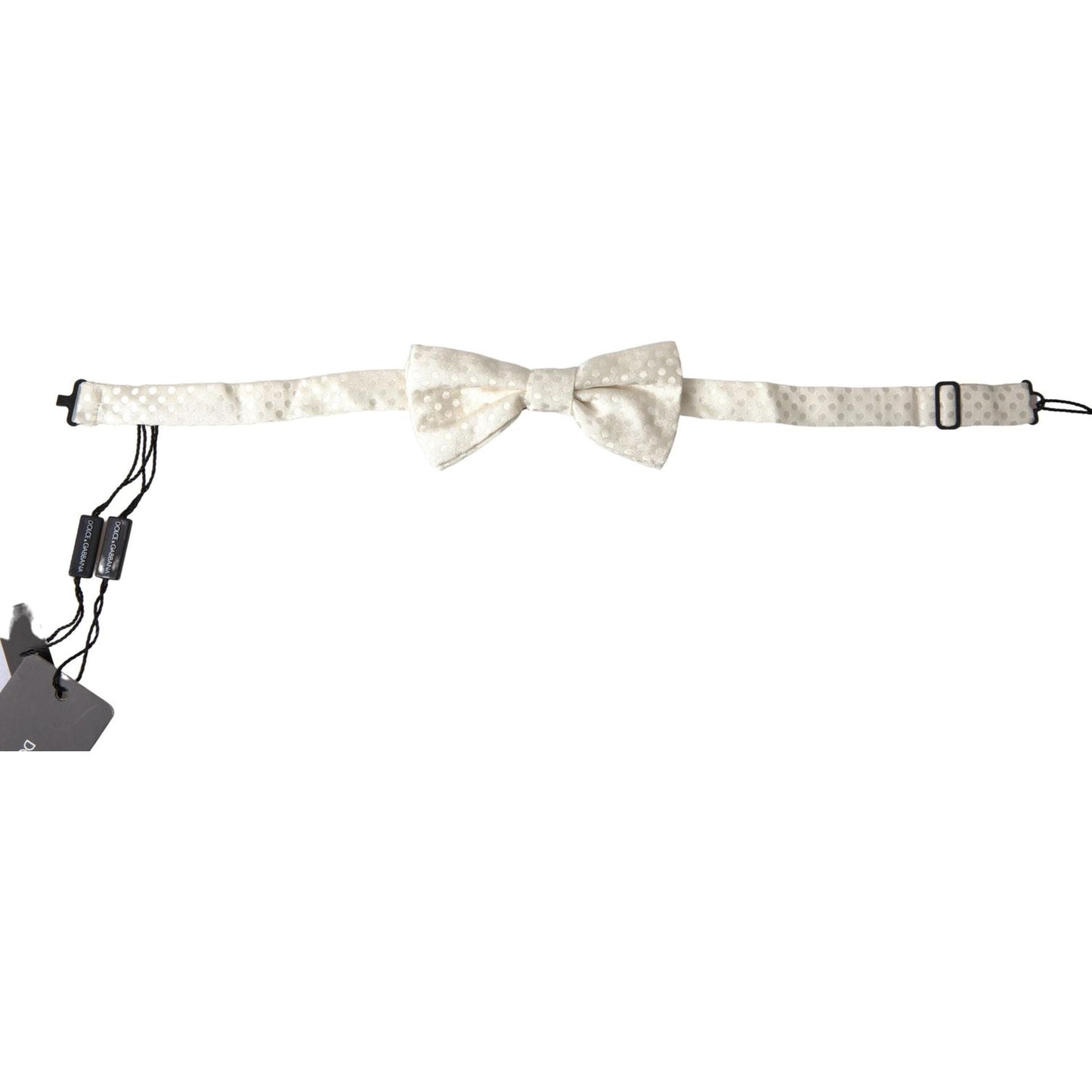 Dolce & Gabbana Ivory Fantasy Pattern Adjustable Neck Papillon Bow Tie FT3786