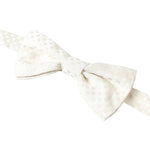 Dolce & Gabbana Ivory Fantasy Pattern Adjustable Neck Papillon Bow Tie FT3786