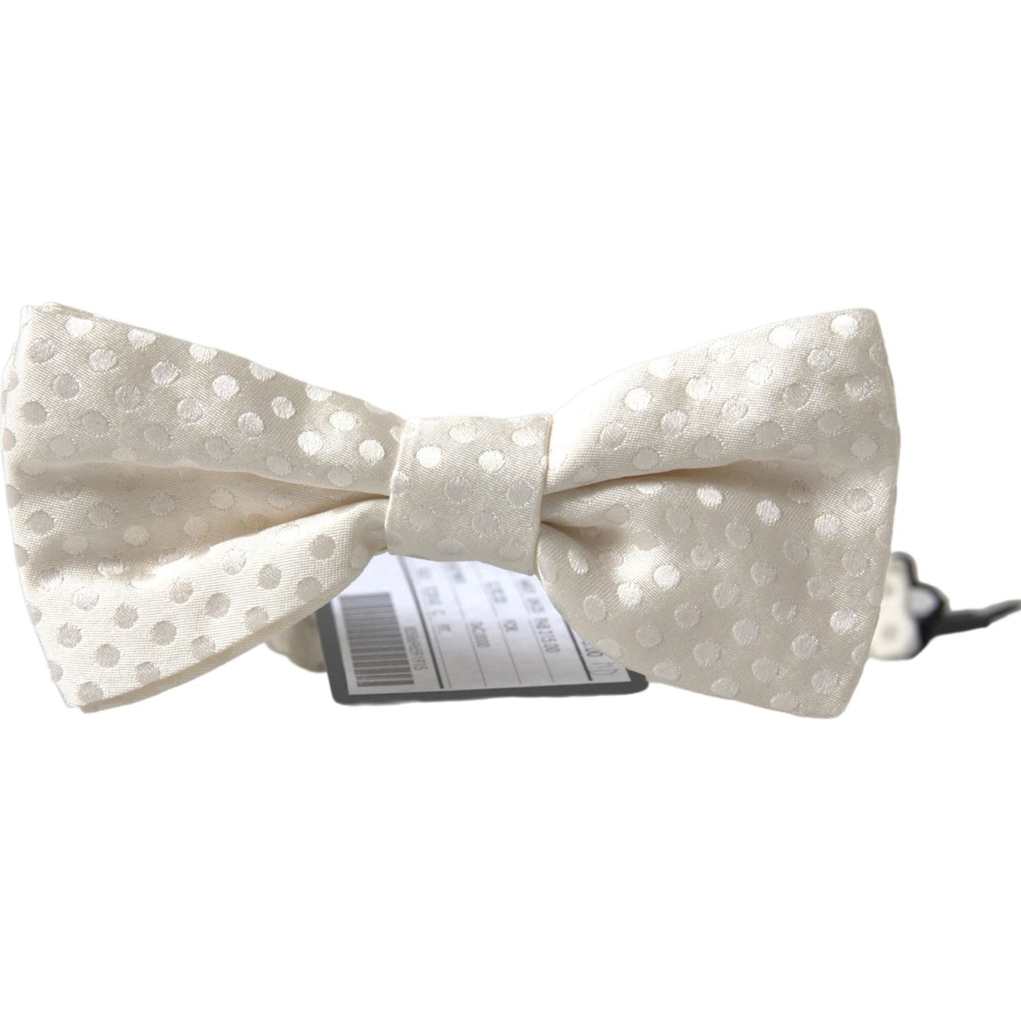 Dolce & Gabbana Ivory Fantasy Pattern Adjustable Neck Papillon Bow Tie FT3786