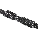 Dolce & Gabbana Black Polka Dot Silk Adjustable Men Neck Papillon Bow Tie FT3798