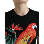 Dolce & Gabbana Black Bird Wool Knit Sleeveless Tank T-shirt TSH84251-38