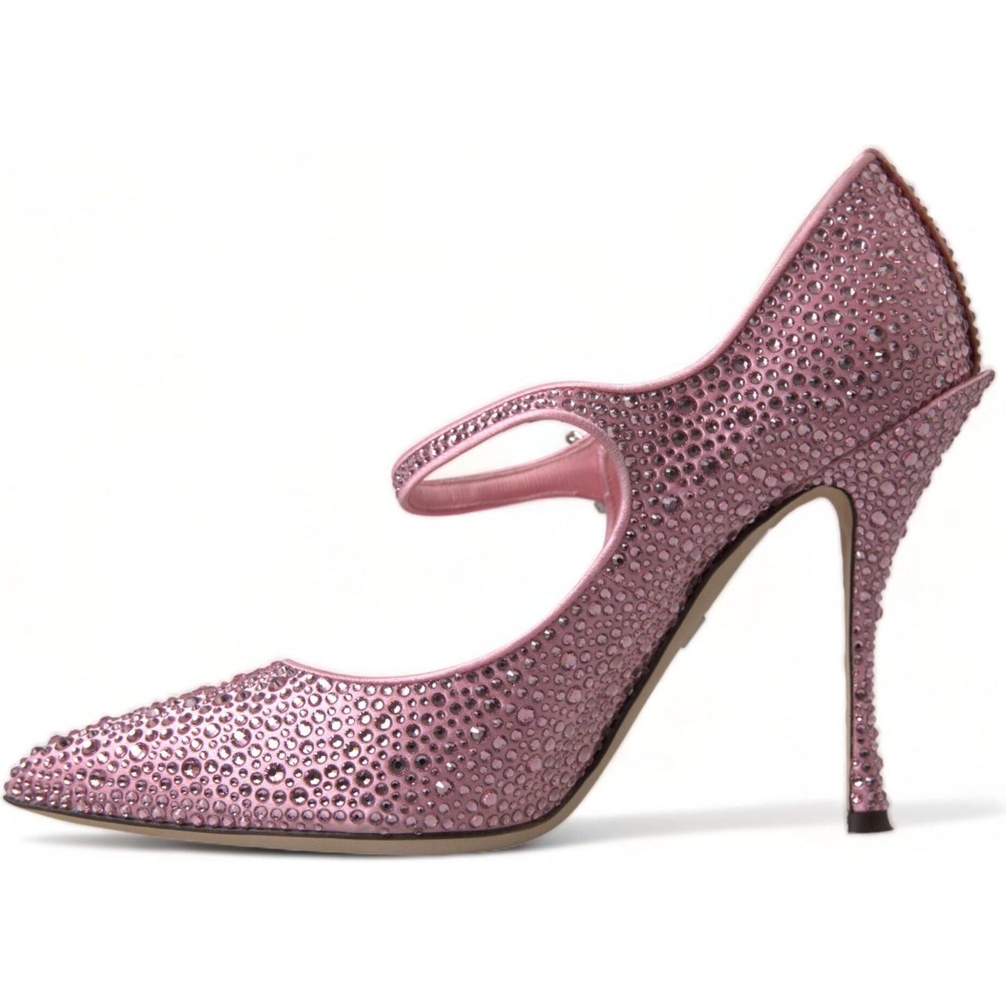 Dolce & Gabbana Pink Strass Crystal Heels Pumps Shoes LA10328-40.5