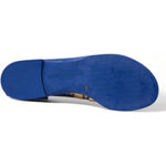 Dolce & Gabbana Blue Crystals Flats Sandals Beachwear Shoes LA10330-38.5