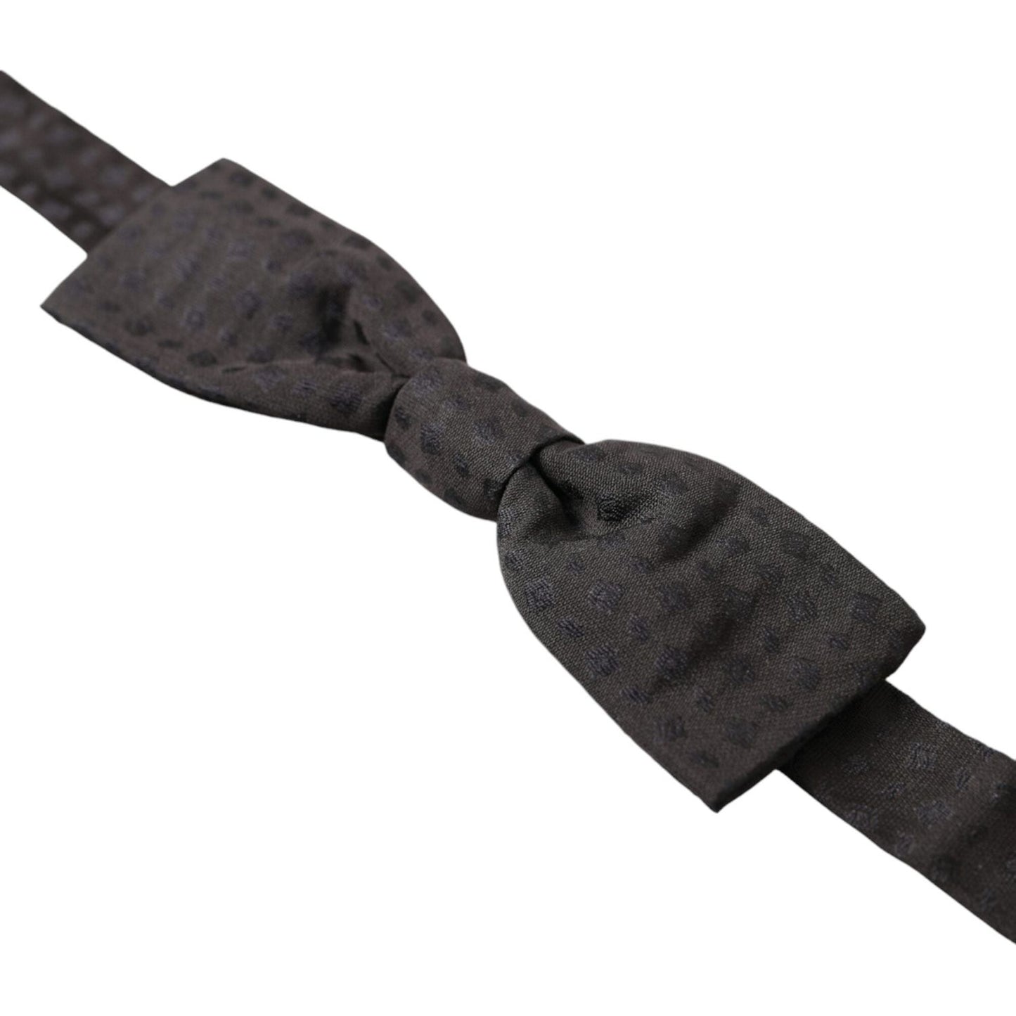 Dolce & Gabbana Brown Fantasy Silk Adjustable Neck Men Papillon Bow Tie FT3808