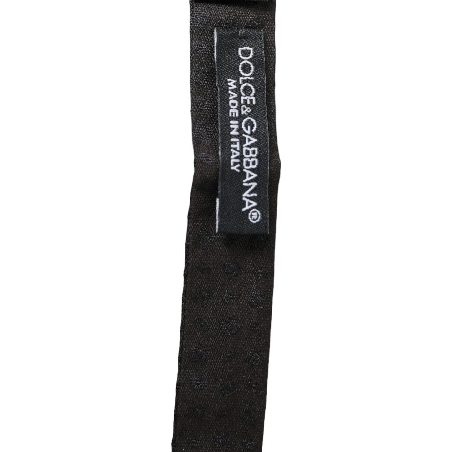 Dolce & Gabbana Brown Fantasy Silk Adjustable Neck Men Papillon Bow Tie FT3808
