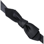Dolce & Gabbana Dark Blue Silk Satin Adjustable Neck Men Papillon Bow Tie FT3812