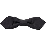 Dolce & Gabbana Black Silk Adjustable Neck Men Papillon Bow Tie FT3815