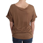 John Galliano Brown shortsleeved top SIG11885-1