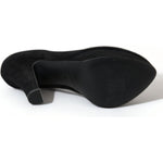 Dolce & Gabbana Black Suede Leather Platform Heel Pumps Shoes LA10483-40