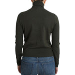 John Galliano Green wool turtleneck sweater SIG11967-3