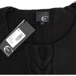 Cavalli Alluring Black Knitted Crew Neck Sweater Cavalli Black