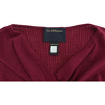 Cavalli Elegant Purple Keyhole Wool Sweater Cavalli Dark Red