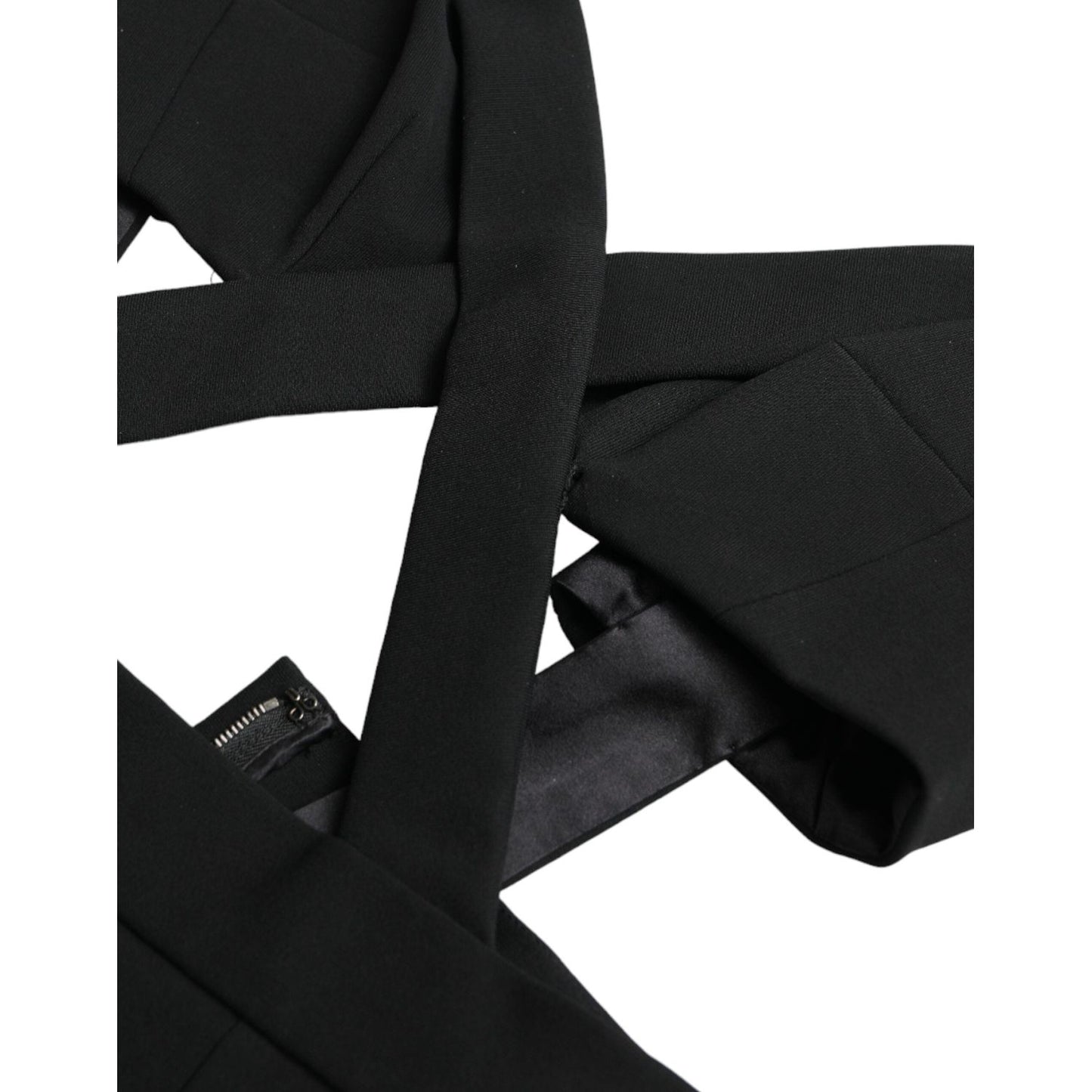 Dolce & Gabbana Black Cut Out Sleeveless Bodycon Midi Dress DR28934-38