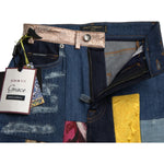 Dolce & Gabbana Multicolor Patchwork GRACE Skinny Denim Jeans PAN74927-38
