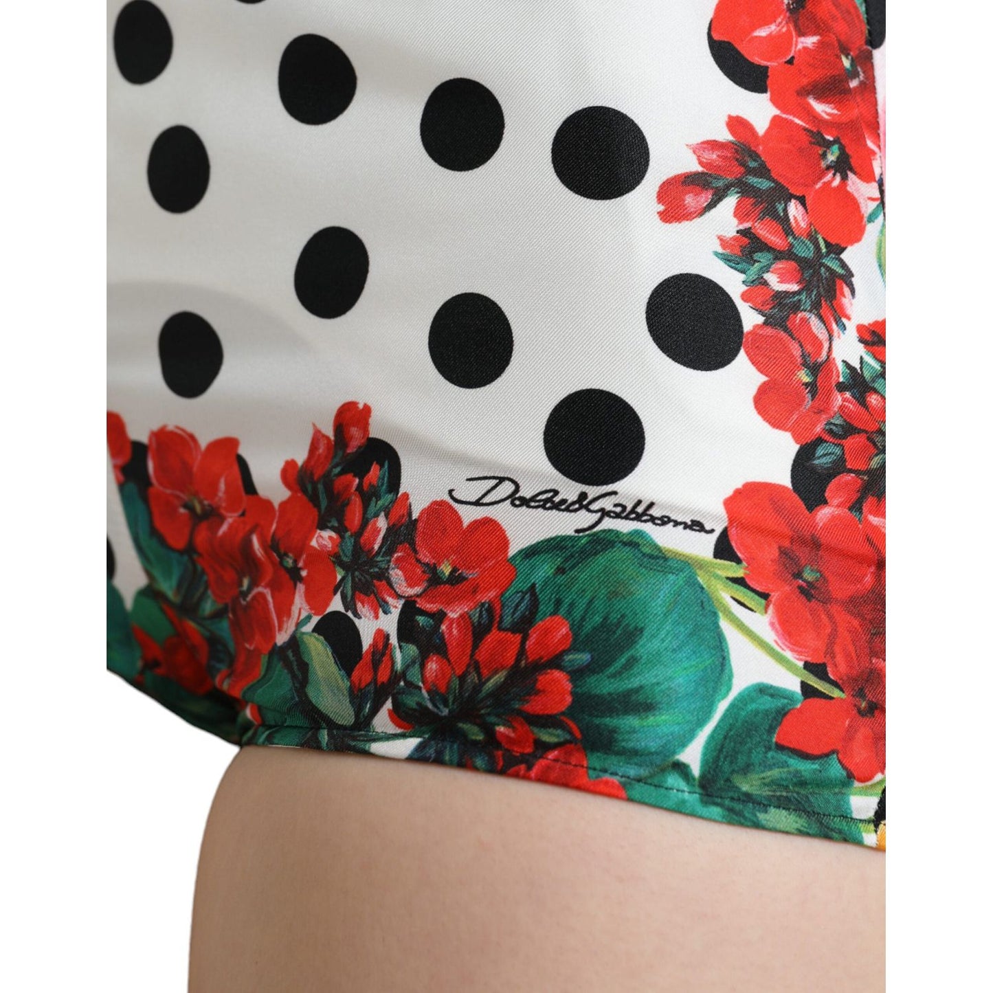 Dolce & Gabbana Multicolor Floral Polka Dot Hot Pants Shorts PAN74895-40