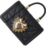 Dolce & Gabbana Black Silicone Devotion Heart Gold Chain Airpods Case BAG1108