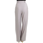 Cavalli Sophisticated High Waisted Gray Pants Cavalli Dark Gray