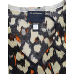 Cavalli Elegant Multicolor V-Neck Wool Jumper Cavalli Gray
