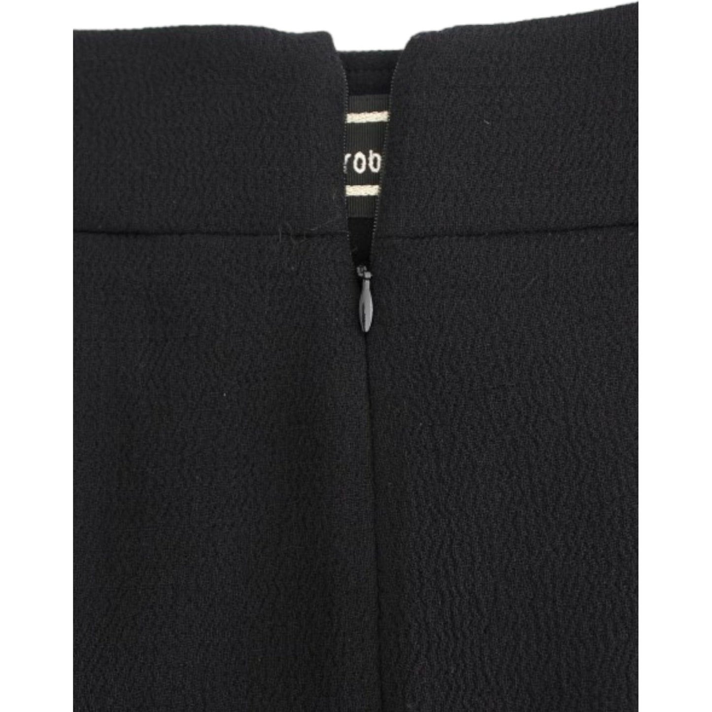 Cavalli Black wool pencil skirt SIG11633-2