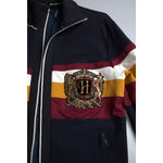 Dolce & Gabbana Blue Cardigan Heraldic Full Zip Sweater TSH84206-42