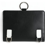 Dolce & Gabbana Black Leather Crystal Embellished Card Holder Wallet BAG1285