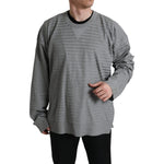 Dolce & Gabbana Gray Crewneck Pullover Silk Top Sweater SIG20531-48