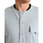 Dolce & Gabbana Light Blue Cotton Buttoned Pullover Sweater TSH84730-48