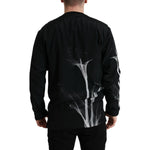 Dolce & Gabbana Black Floral Print Crewneck Pullover Sweater TSH84742-48