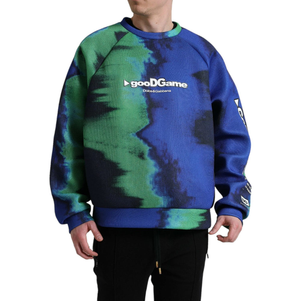 Dolce & Gabbana Multicolor Logo Crewneck Pullover Sweater TSH84750-52