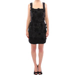 Dolce & Gabbana Black floral crystal embedded dress GSD12633-1