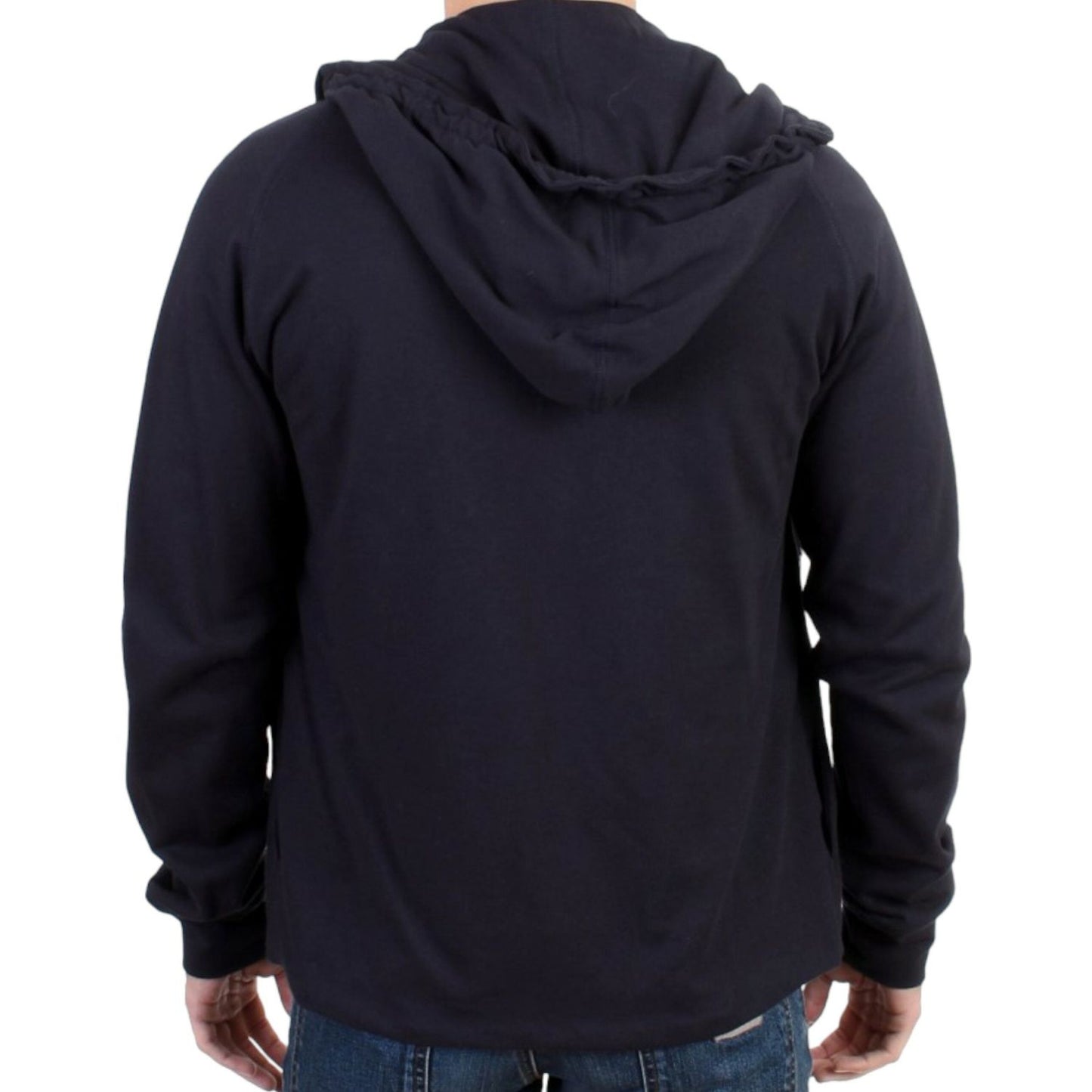 Costume National Blue hooded cotton sweater SIG10862-1
