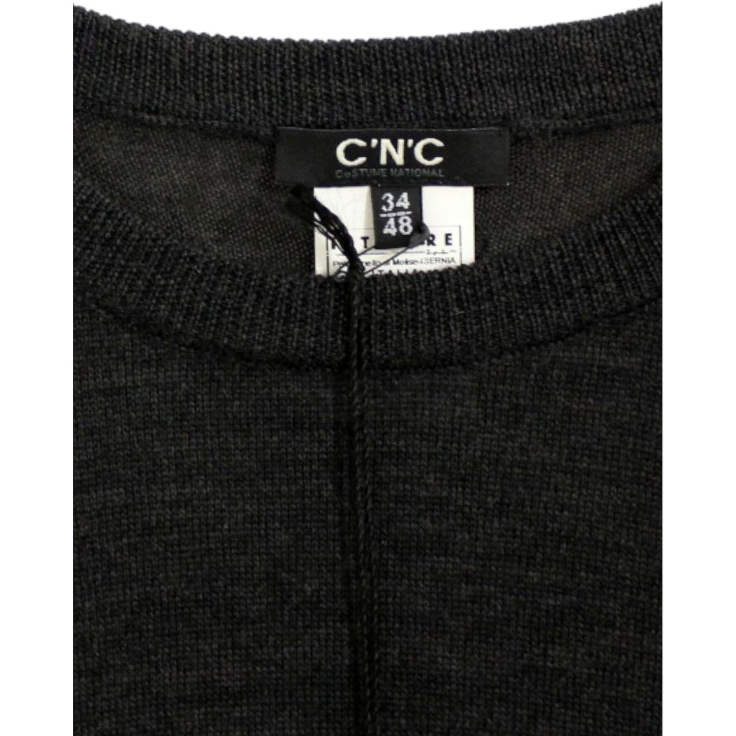 Costume National Gray crewneck pullover sweater SIG10530-1