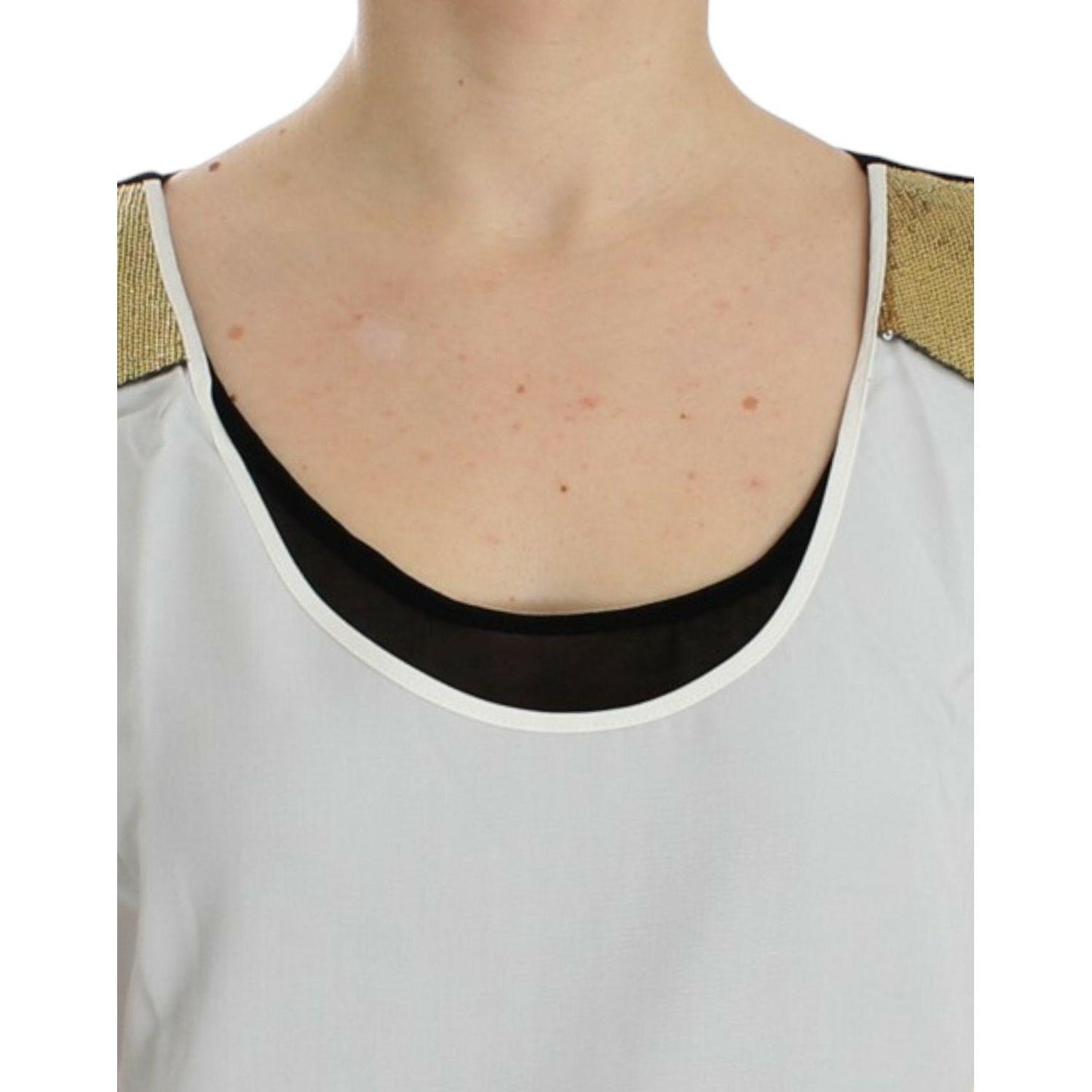 Costume National White sleeveless top SIG12533-3